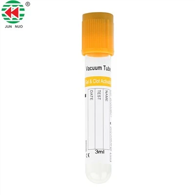 Tub de vid pentru activator de gel și cheaguri, Top galben, 2ml 5ml 10ml