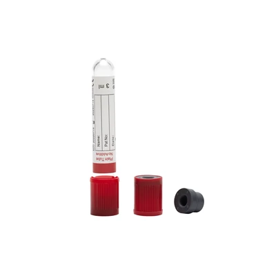Aspirați 2 ml 5 ml 10 ml Ser cu capac roșu simplu Tub de colectare a sângelui fără aditivi